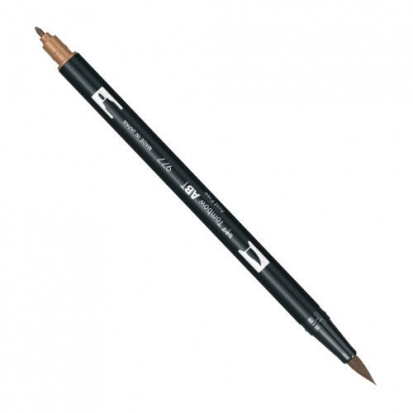 Маркер-кисть "Abt Dual Brush Pen" 977 коричневое седло